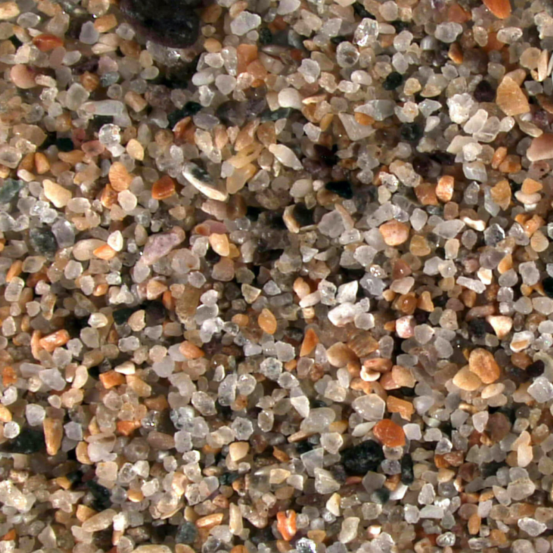 Tazones Asturias Spain Sand Grains Magnified Under Microscope 1 Square