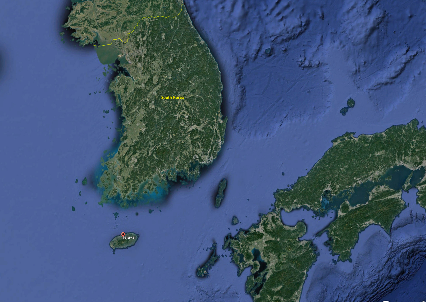 Jeju Island South Korea Sand Google Earth C