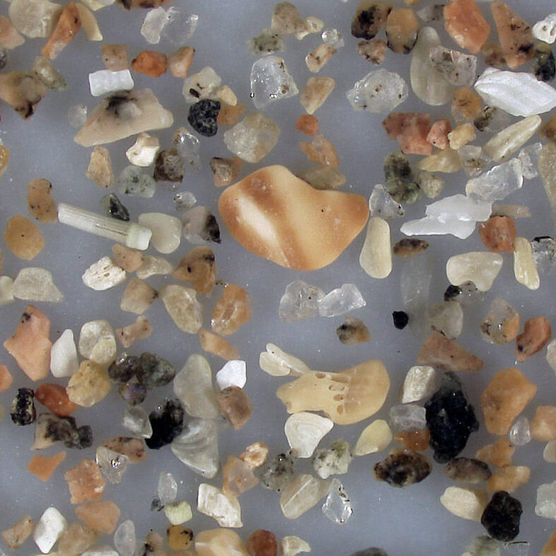 Sand Beach Maine Us Sand Grains Magnified Under Microscope Slider Copy