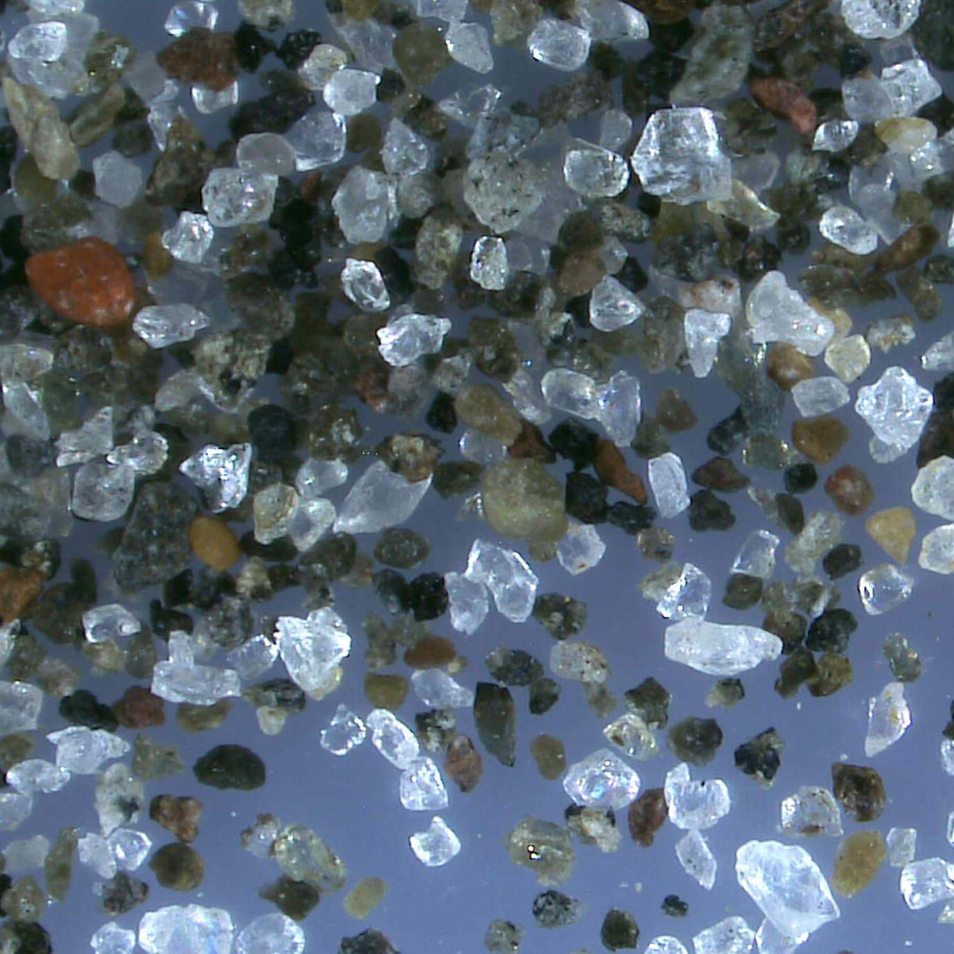 Djúpavík Westfjords Iceland Sand Grains Magnified Under Microscope Square1