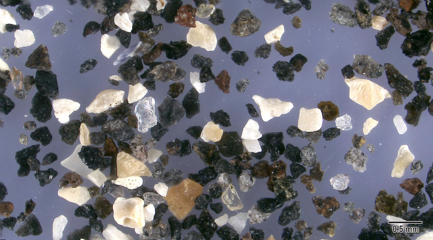 Hellnar Snaefellsnes Peninsula Iceland Sand Under Microscope Slider Magnified