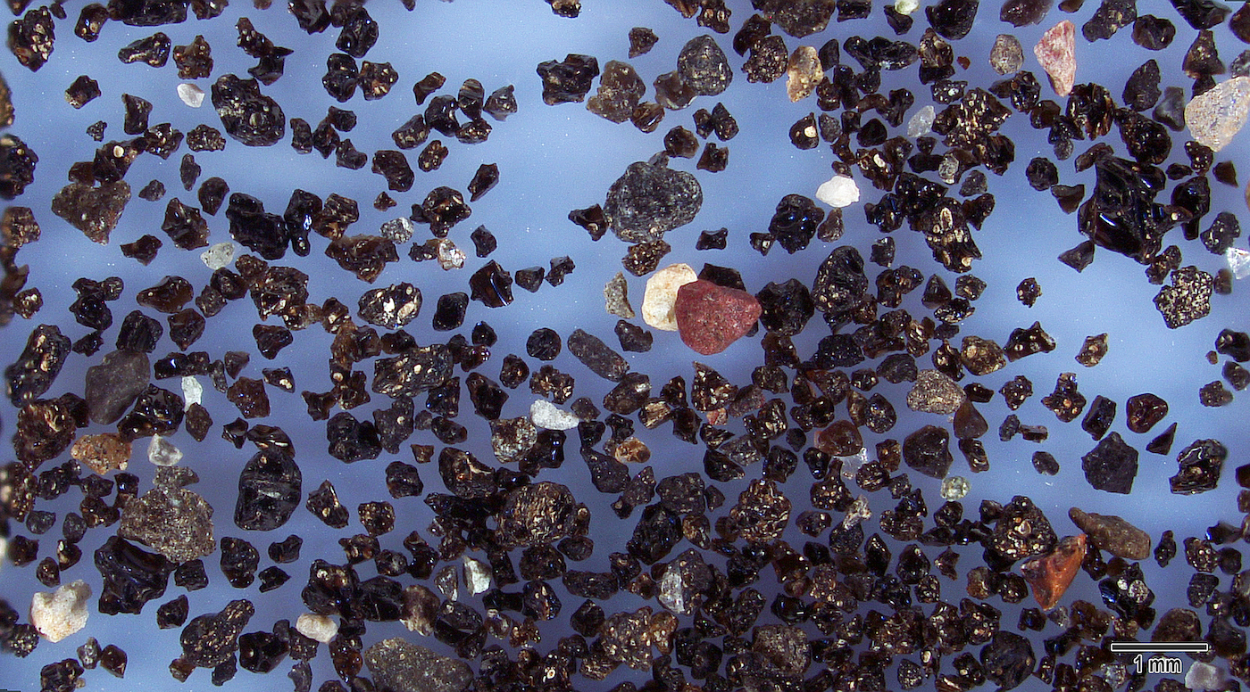 Jökulsárlón (diamond Beach) Iceland Sand Grains Magnified Under Microscope Slider