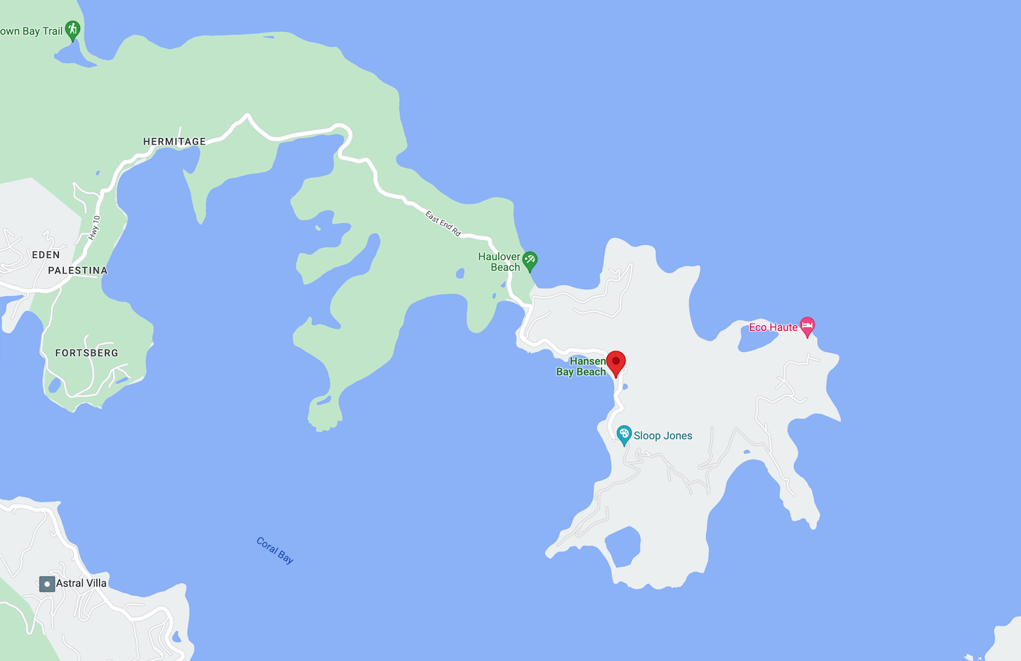 Hansen Bay Map