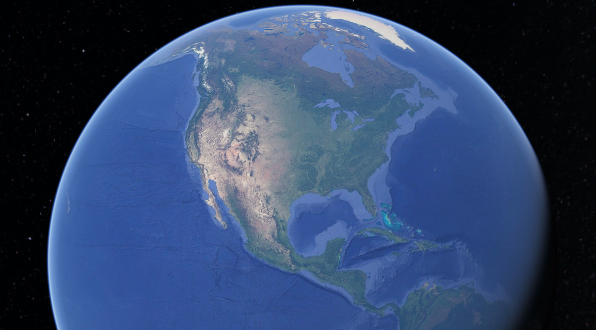 Earth Sand Map North America 3
