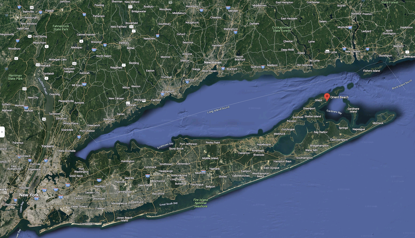 Orient Beach Long Island New York Geogrqphy 2