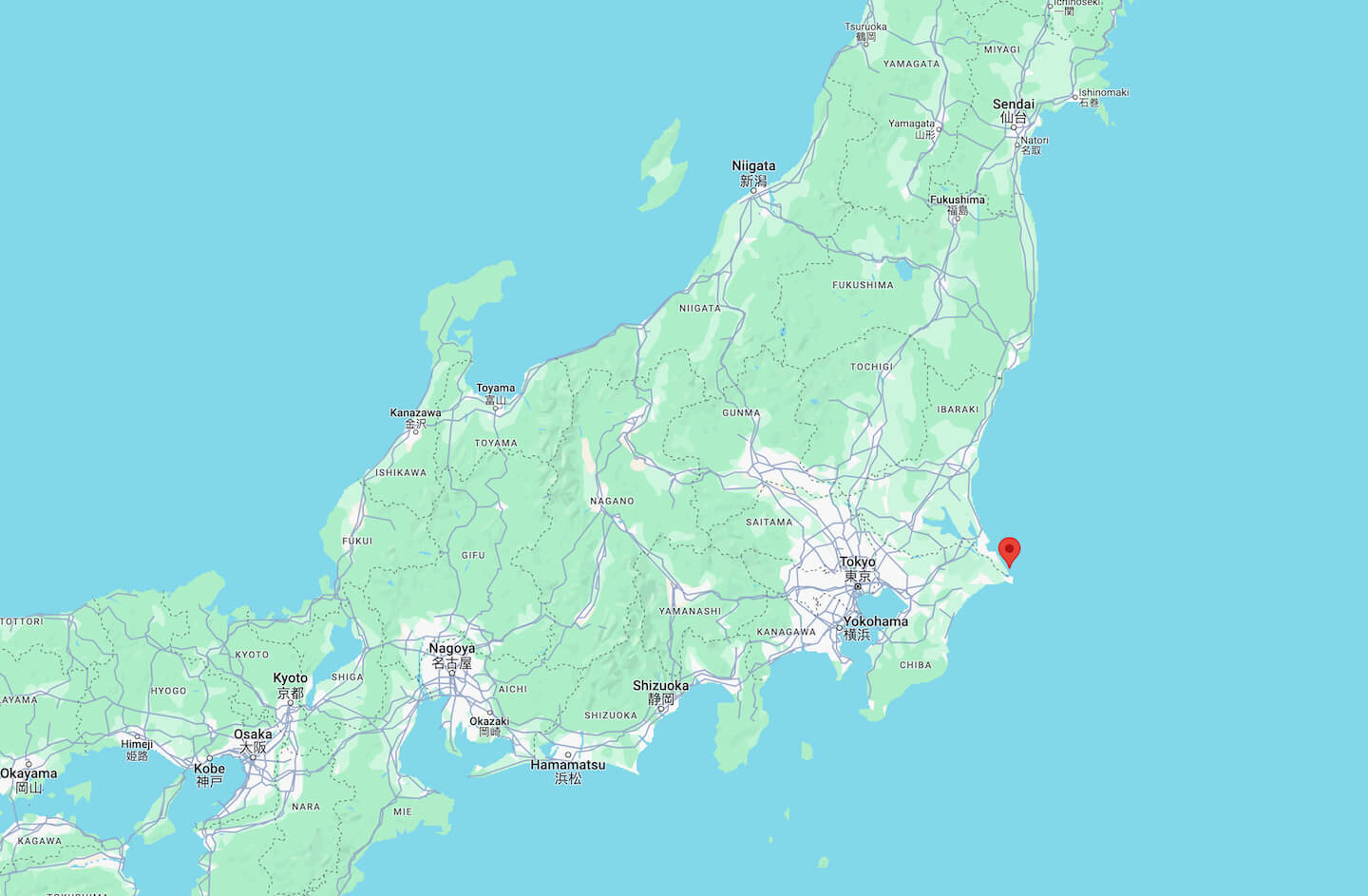 Hasaki Beach Map