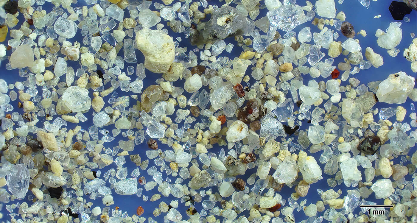 Göreme Anatolia Turkey Sand Grains Magnified Under Microscope Slider