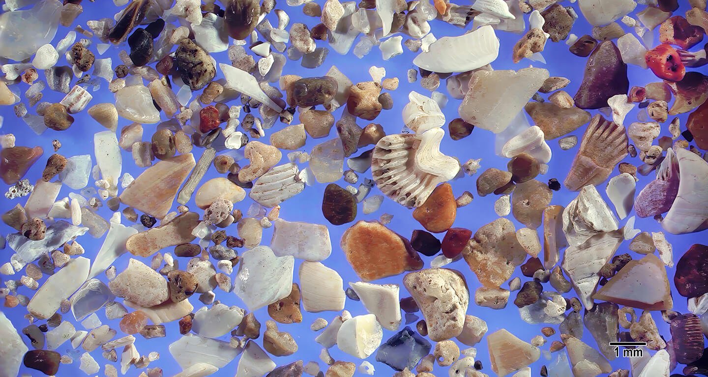 Ao Phang Nga Thailand Sand Grains Magnified Under Microscope Slider