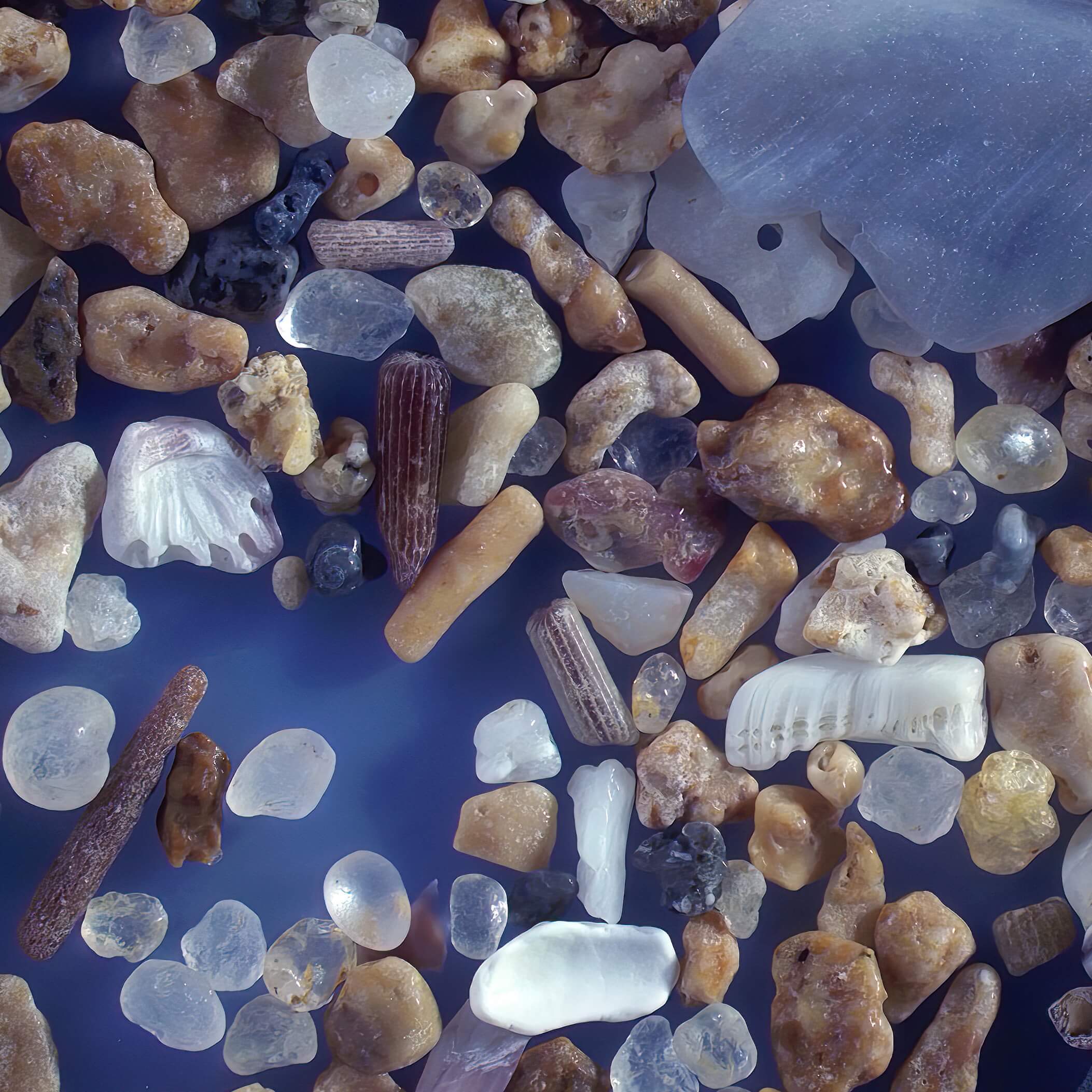 Sq2 Alexandria Egypt Sand Grains Magnified Under Microscope 1